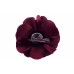 bloem corsage organza wijnrood - 1