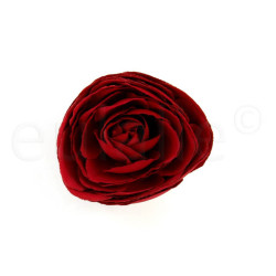 bloem corsage pioenroos donkerrood