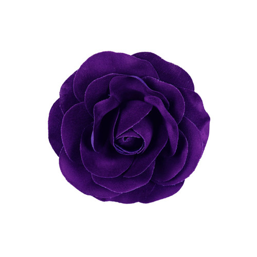 bloem corsage roos velours diep paars