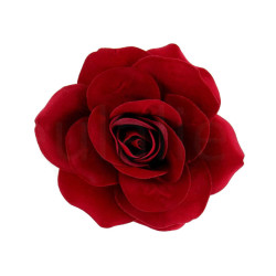 bloem corsage roos velours donkerrood bloem corsage roos velours donkerrood