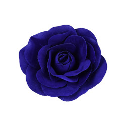 bloem corsage roos velours koningsblauw bloem corsage roos velours koningsblauw