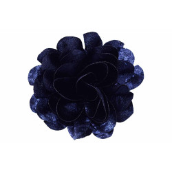 bloem corsage velours indigo blauw bloem corsage velours indigo blauw