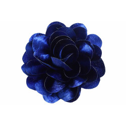 bloem corsage velours kobalt blauw bloem corsage velours kobalt blauw