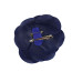 bloem corsage velours kobalt blauw - 1