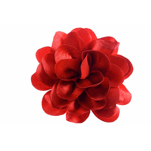 bloem corsage velours rood