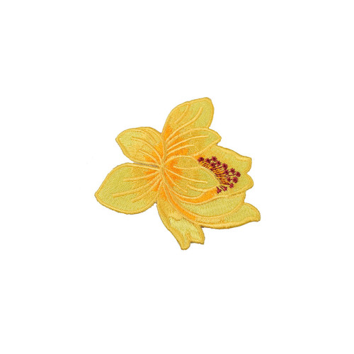 bloem patch lichtgeel