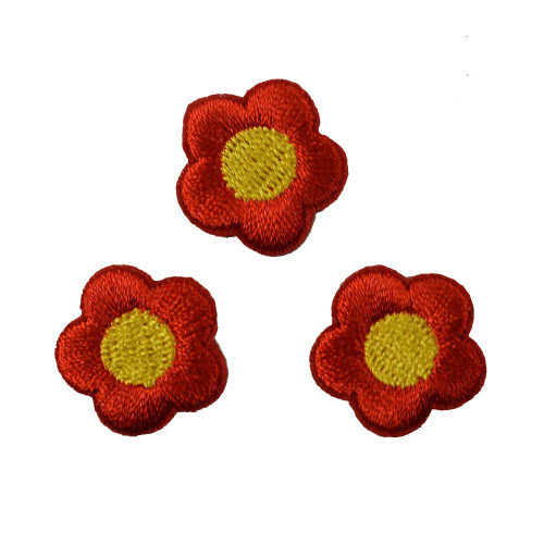 bloemen patch set rood zelfklevend bloemen patch set rood zelfklevend