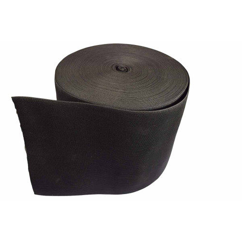 breed elastiek 20 cm zwart per meter