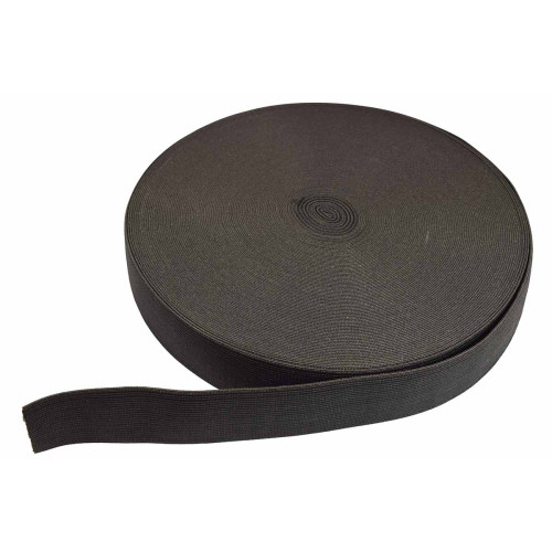 breed elastiek 5 cm zwart per meter