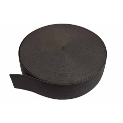 breed elastiek 7 cm zwart per meter