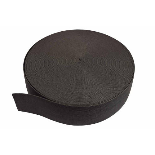breed elastiek 7 cm zwart per meter