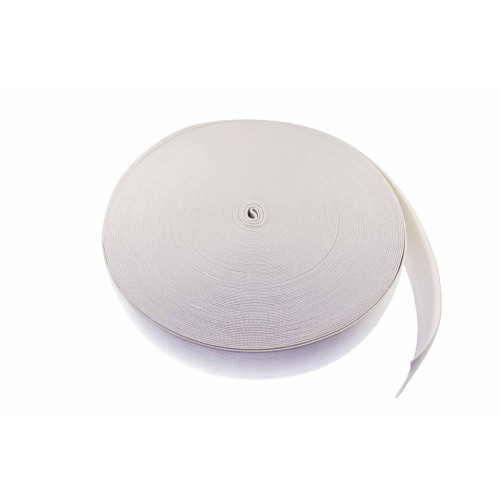 breed elastiek 8 cm wit per meter
