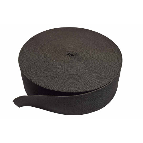 breed elastiek 8 cm zwart per meter