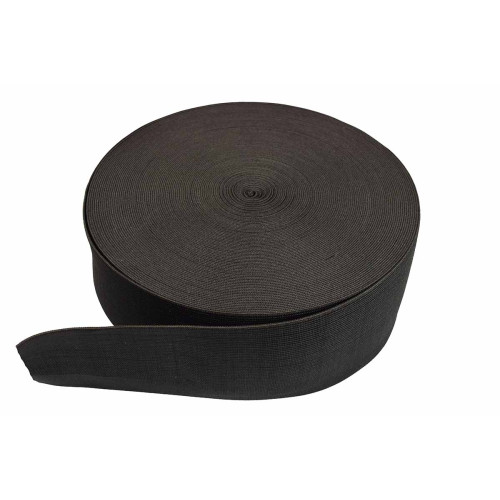breed elastiek 9 cm zwart per meter