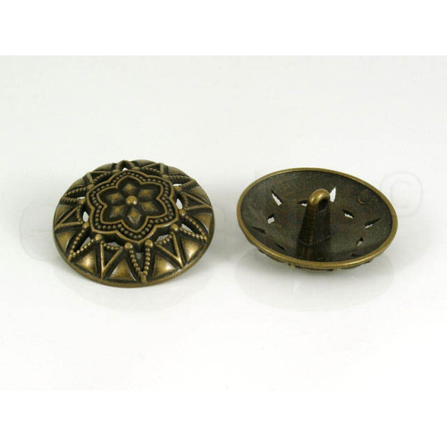 bronzen bolvormige knoop