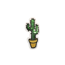 cactus patch in pot met pailletten cactus patch in pot met pailletten