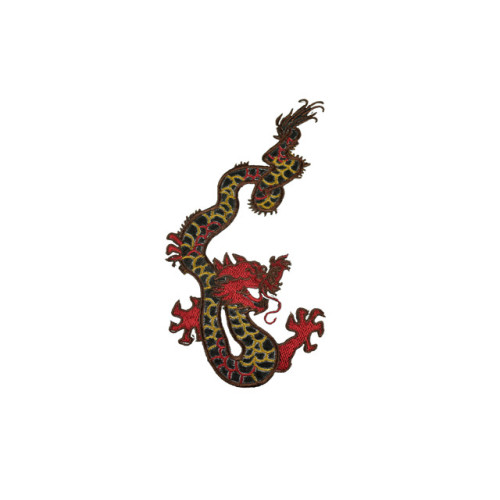 chinese draak met donkerrode kop 