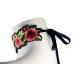 choker geborduurde rozen - 1