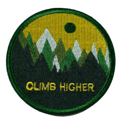 climb higher groen strijkapplicatie climb higher groen strijkapplicatie