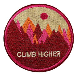 climb higher pink strijkapplicatie climb higher pink strijkapplicatie