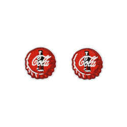 cola dopjes applicaties opstrijkbaar 2 stuks cola dopjes applicaties opstrijkbaar 2 stuks