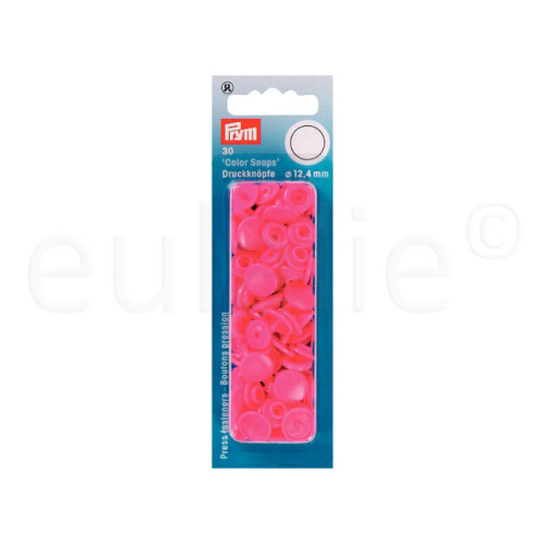 Color Snaps drukknoop fel roze