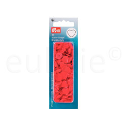 Color Snaps drukknoop hartje rood