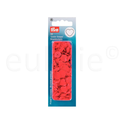 Color Snaps drukknoop hartje rood Color Snaps drukknoop hartje rood