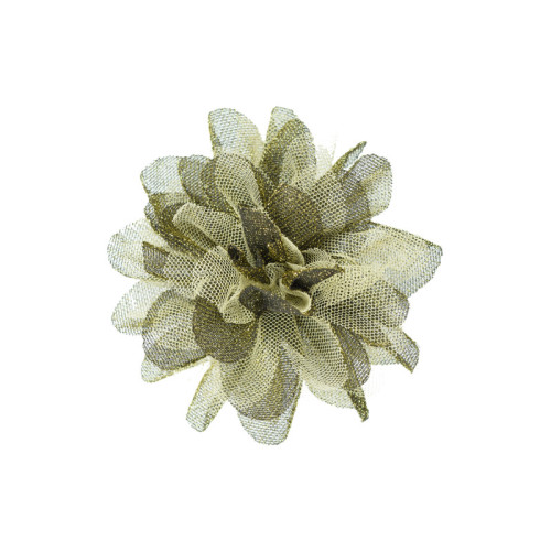 corsage goud zwart tule glitter