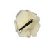 corsage witte roos met haarklem - 1