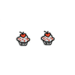 cupcake applicatie opstrijkbaar 2 stuks cupcake applicatie opstrijkbaar 2 stuks