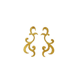 decoratieve patch set goud geborduurd 10x4cm decoratieve patch set goud geborduurd 10x4cm