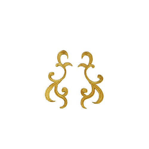 decoratieve patch set goud geborduurd 10x4cm