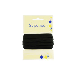 directoire elastiek 6 mm breed zwart 6 meter