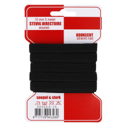 directoire gevlochten elastiek 10 mm breed zwart 5 meter directoire gevlochten elastiek 10 mm breed zwart 5 meter