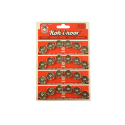 aannaaibare drukknopen 19/18 mm 6 stuks nikkel