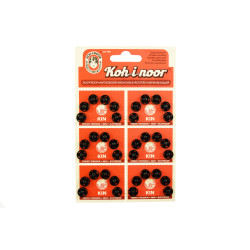 aannaaibare drukknopen 9/10 mm 6 stuks zwart