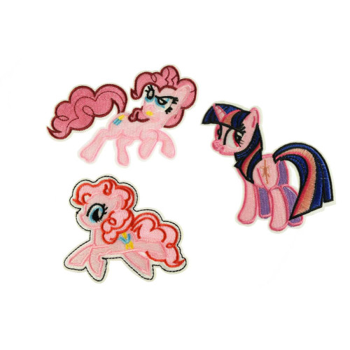eenhoorn patch set roze 3 stuks