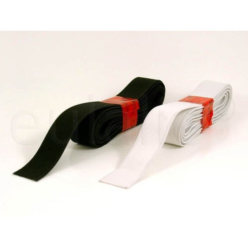 elastiek 25 mm breed zwart of wit 2,5 meter