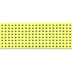 elastiek 6 cm fluor geel met gouden studs elastiek 6 cm fluor geel met gouden studs