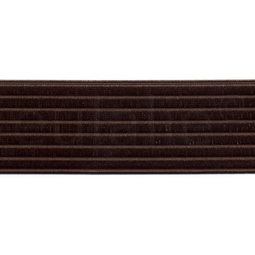 elastiek satijn donkerbruin 6 cm