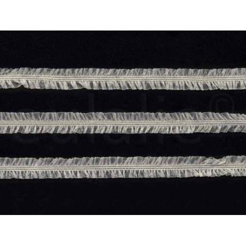elastisch dubbel ruche band