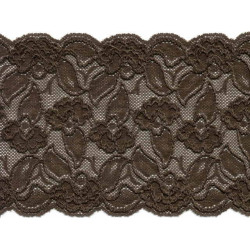 elastisch kant 15 cm donkerbruin