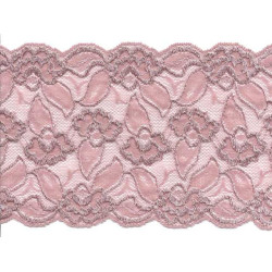elastisch kant 15 cm poeder roze