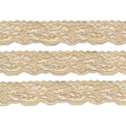 elastisch nylon kant 3 cm beige elastisch nylon kant 3 cm beige