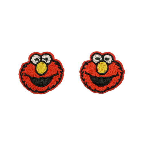 Elmo sesamstraat applicatie 2 stuks