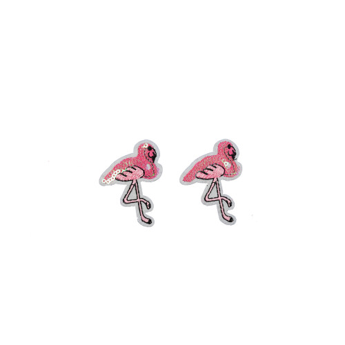 flamingo patch pailletten 2 stuks