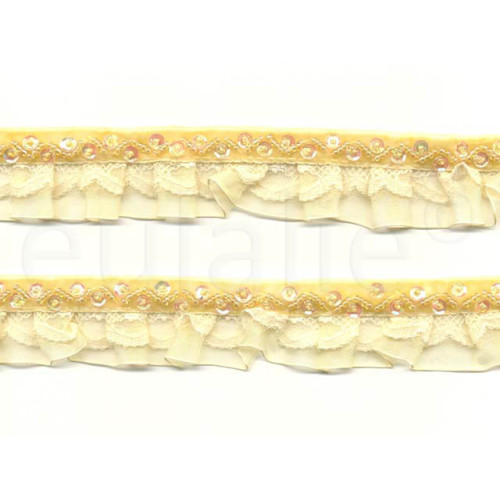 fluweelband met ruches