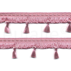 franjeband met kwastjes roze franjeband met kwastjes roze