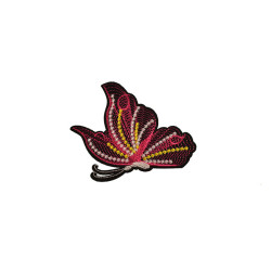 geborduurde applicatie vlinder fuchsia geborduurde applicatie vlinder fuchsia